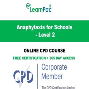 Anaphylaxis Training for Schools - Level 2 - Online Course - CPD Accredited