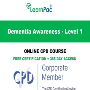 Dementia Awareness Training - Level 1 - Online CPD Course