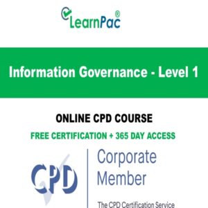 Information Governance - Level 1 - Online CPD Course