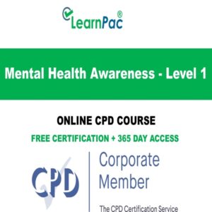 Mental Health Awareness - Level 1 - Online CPD Course