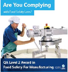 QA Level 2 Award in Food Safety in Manufacturing (QCF)